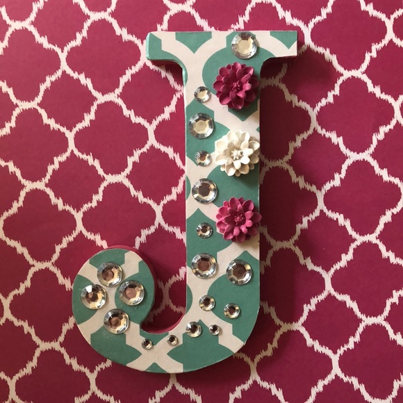 handmade Other - Handcrafted wooden letter J
